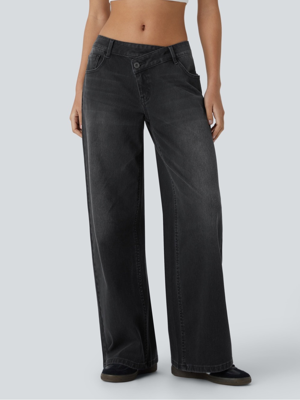 Halara flex asymmetric jeans